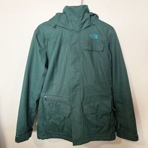 The North Face Teal Hooded Ski Jacket